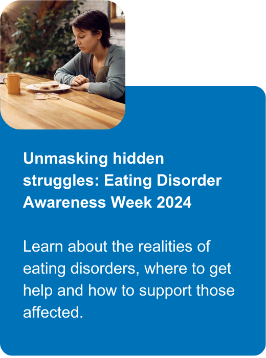 Eating disorder awareness and support