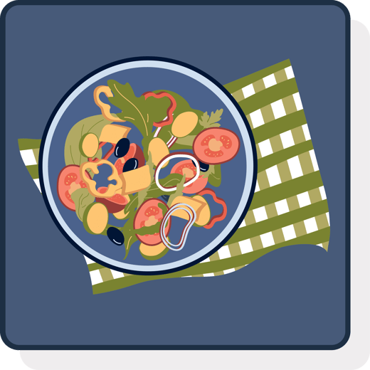 Seasonal eating illustration