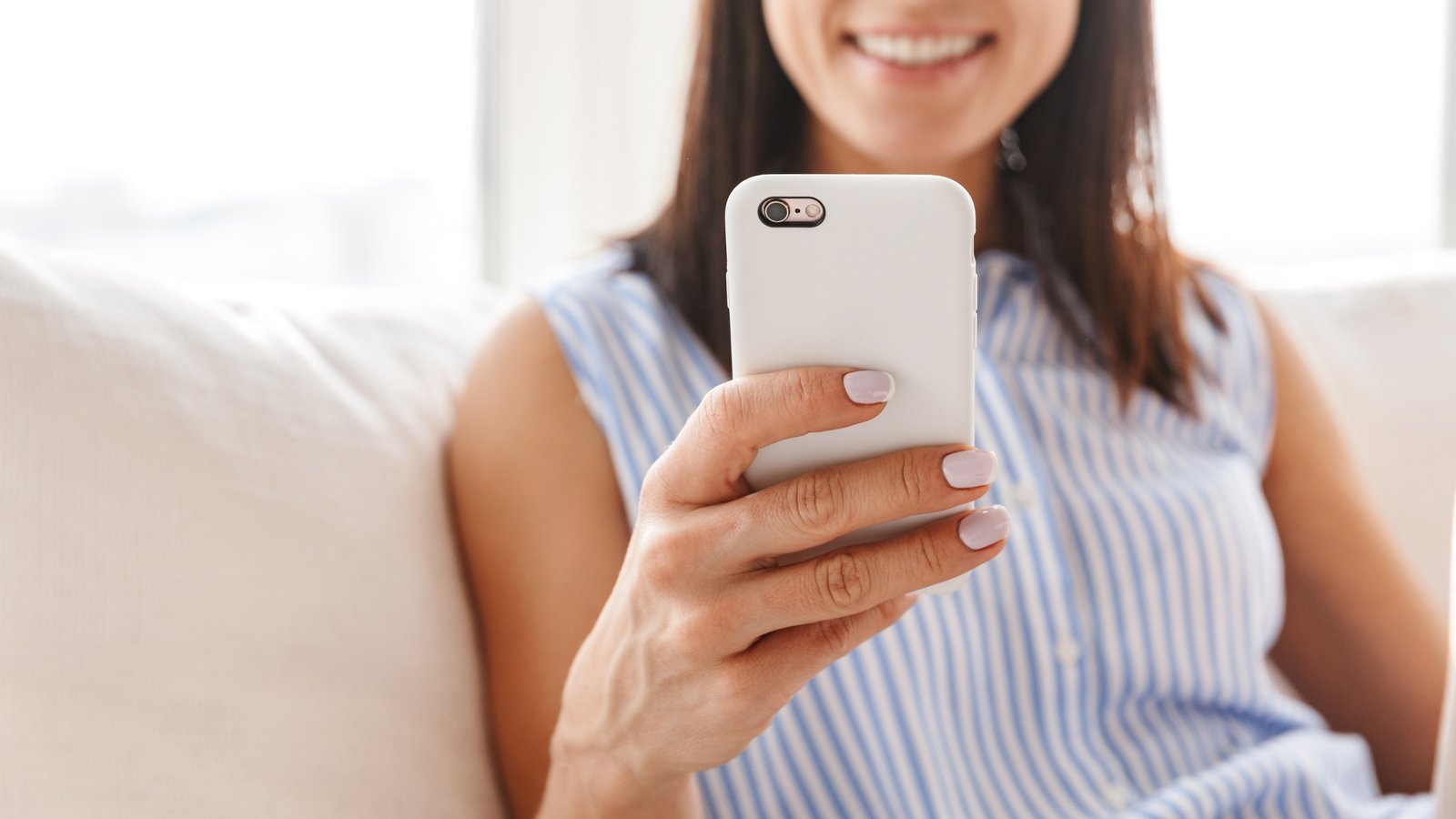 Woman using phone