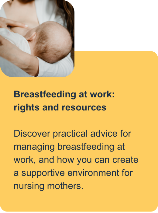 Breastfeeding at work: rights and resources 